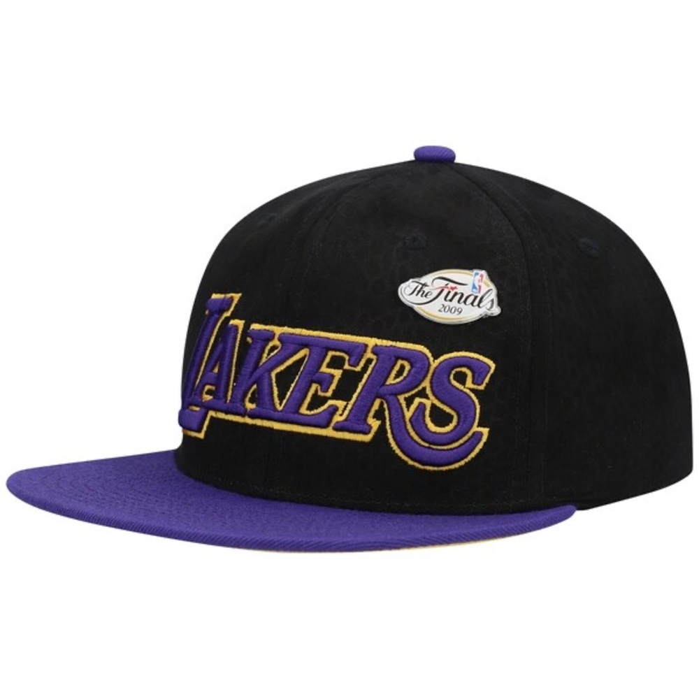 MITCHELL & NESS Lakers NBA Purple and Gold Fitted Flap Top Cap Unisex sz OS